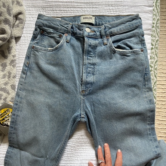 Agolde Riley High Rise Cropped Jeans size 27 - Picture 11 of 11